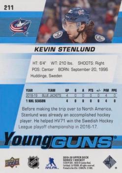 2019-20 Upper Deck - Silver Foil #211 Kevin Stenlund Back