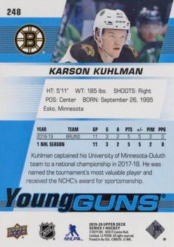 2019-20 Upper Deck - Silver Foil #248 Karson Kuhlman Back