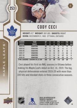 2019-20 Upper Deck - Silver Foil #253 Cody Ceci Back