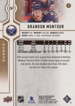 2019-20 Upper Deck - Silver Foil #267 Brandon Montour Back