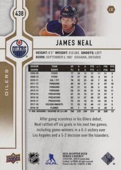 2019-20 Upper Deck - Silver Foil #438 James Neal Back