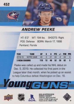 2019-20 Upper Deck - Silver Foil #452 Andrew Peeke Back