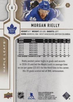 2019-20 Upper Deck - Speckled Rainbow Foil #6 Morgan Rielly Back
