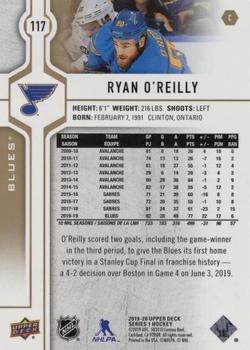 2019-20 Upper Deck - Speckled Rainbow Foil #117 Ryan O'Reilly Back