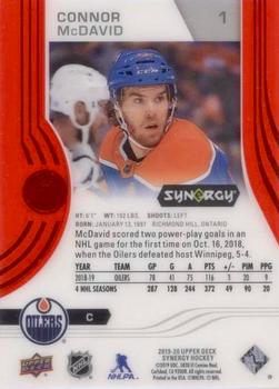 2019-20 Upper Deck Synergy - Red #1 Connor McDavid Back