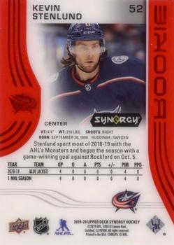 2019-20 Upper Deck Synergy - Red #52 Kevin Stenlund Back