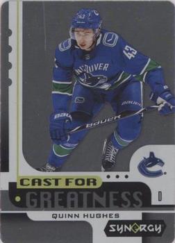 2019-20 Upper Deck Synergy - Cast For Greatness #CG-3 Quinn Hughes Front