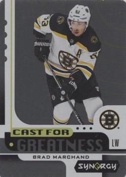 2019-20 Upper Deck Synergy - Cast For Greatness #CG-11 Brad Marchand Front