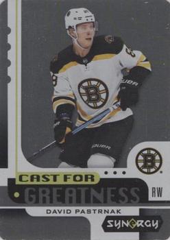2019-20 Upper Deck Synergy - Cast For Greatness #CG-15 David Pastrnak Front