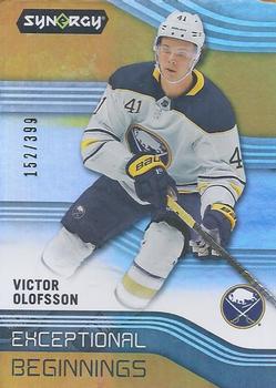 2019-20 Upper Deck Synergy - Exceptional Beginnings Orange #EB-12 Victor Olofsson Front