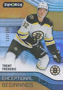 2019-20 Upper Deck Synergy - Exceptional Beginnings Orange #EB-25 Trent Frederic Front