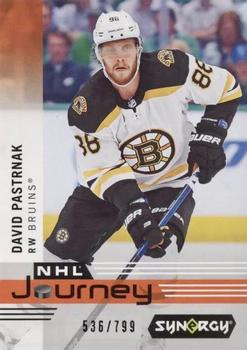 2019-20 Upper Deck Synergy - NHL Journey - 2018-19 Season #NP-8 David Pastrnak Front