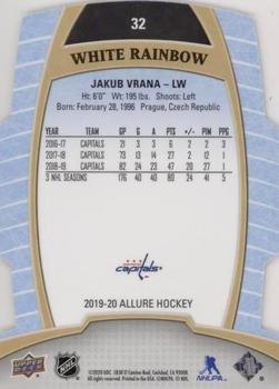 2019-20 Upper Deck Allure - White Rainbow #32 Jakub Vrana Back