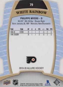 2019-20 Upper Deck Allure - White Rainbow #79 Philippe Myers Back