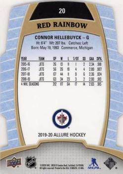 2019-20 Upper Deck Allure - Red Rainbow #20 Connor Hellebuyck Back