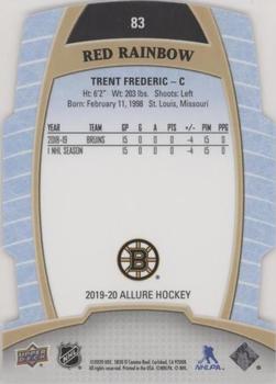 2019-20 Upper Deck Allure - Red Rainbow #83 Trent Frederic Back