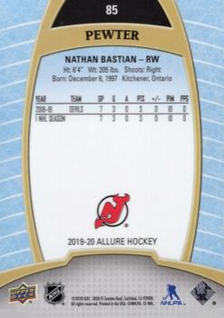 2019-20 Upper Deck Allure - Pewter #85 Nathan Bastian Back