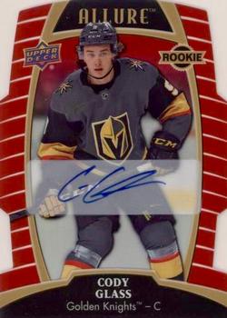 2019-20 Upper Deck Allure - Red Rainbow Autographs #94 Cody Glass Front