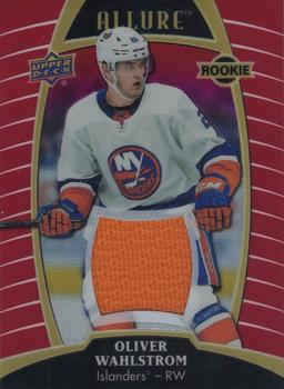 2019-20 Upper Deck Allure - Red Rainbow Jersey Relics #98 Oliver Wahlstrom Front