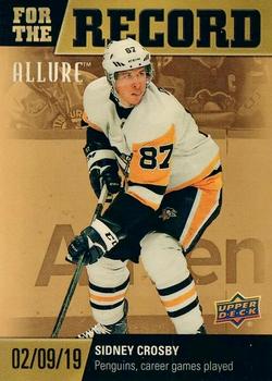 2019-20 Upper Deck Allure - For The Record Golden Treasure #FR-3 Sidney Crosby Front