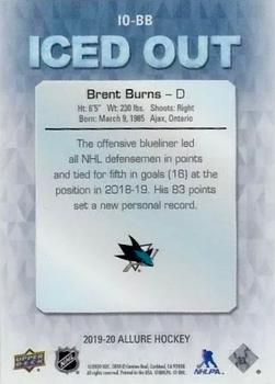 2019-20 Upper Deck Allure - Iced Out #IO-BB Brent Burns Back