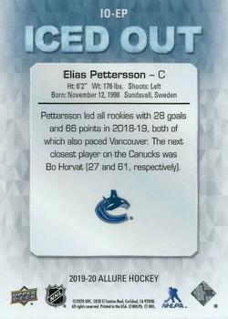 2019-20 Upper Deck Allure - Iced Out #IO-EP Elias Pettersson Back