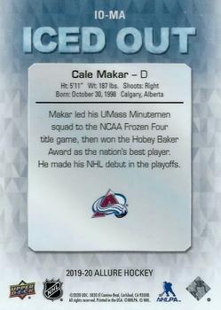 2019-20 Upper Deck Allure - Iced Out #IO-MA Cale Makar Back