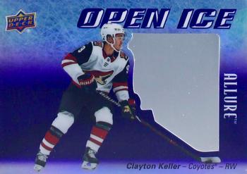2019-20 Upper Deck Allure - Open Ice Purple #OI-CK Clayton Keller Front