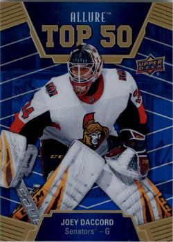 2019-20 Upper Deck Allure - Top 50 Blue #T50-12 Joey Daccord Front