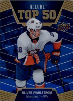 2019-20 Upper Deck Allure - Top 50 Blue #T50-32 Oliver Wahlstrom Front