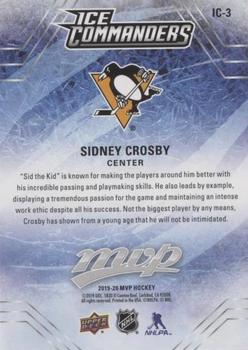 2019-20 Upper Deck MVP - Ice Commanders #IC-3 Sidney Crosby Back