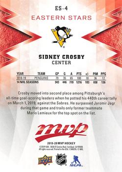 2019-20 Upper Deck MVP - Eastern Stars #ES-4 Sidney Crosby Back