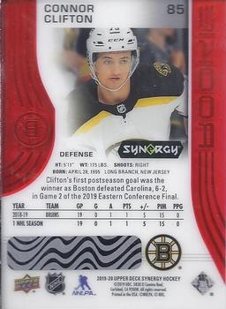 2019-20 Upper Deck Synergy - Red Bounty #85 Connor Clifton Back