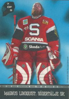 2002-03 Swedish SHL Elitset - SHL Masks #MM7 Magnus Lindquist Back
