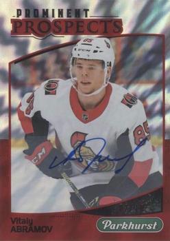 2019-20 Parkhurst - Prominent Prospects Autographs Red #PP-9 Vitaly Abramov Front