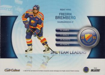 2008-09 SHL Elitset - SHL Team Leaders #2 Fredrik Bremberg Back