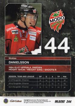 2010-11 SHL Elitset - Limited Edition #244 Nicklas Danielsson Back