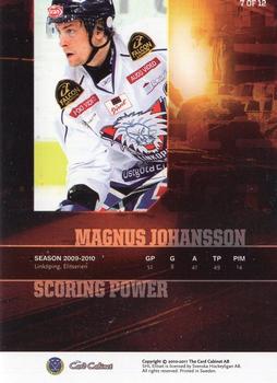 2010-11 SHL Elitset - Scoring Power #7 Magnus Johansson Back