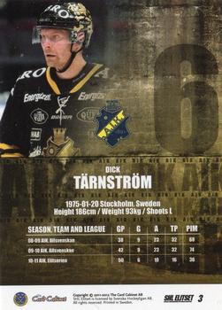 2011-12 SHL Elitset - Limited Edition Parallel #3 Dick Tärnström Back
