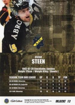 2011-12 SHL Elitset - Limited Edition Parallel #13 Oscar Steen Back