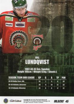 2011-12 SHL Elitset - Limited Edition Parallel #45 Joel Lundqvist Back