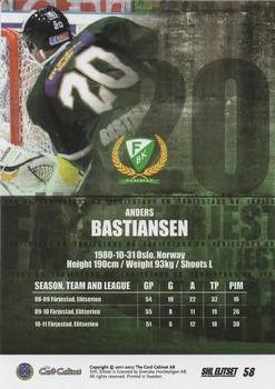 2011-12 SHL Elitset - Limited Edition Parallel #58 Anders Bastiansen Back