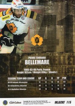 2011-12 SHL Elitset - Limited Edition Parallel #115 Pierre-Edouard Bellemare Back