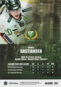 2011-12 SHL Elitset - Limited Edition Parallel #201 Anders Bastiansen Back