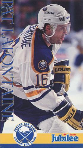 1992-93 Jubilee Foods Kids Club Buffalo Sabres #NNO Pat LaFontaine Front