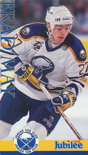 1992-93 Jubilee Foods Kids Club Buffalo Sabres #NNO Brad May Front