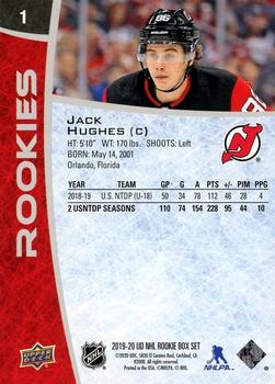  2019-20 Upper Deck NHL Rookie Box Set #1 Jack Hughes