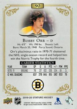 2019-20 Upper Deck Stature #90 Bobby Orr Back