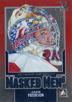 2015-16 In The Game Final Vault - 2013-14 In The Game Between The Pipes - Masked Men 6 Red (Silver Vault Stamp) #MM-24 Jake Paterson Front