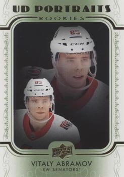 2019-20 Upper Deck - UD Portraits Green #P-42 Vitaly Abramov Front